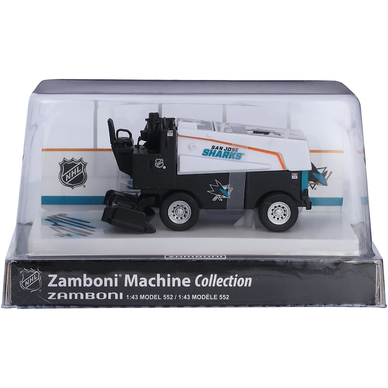 Macklin Celebrini San Jose Sharks Autographed 1:43 Scale Die-Cast Zamboni