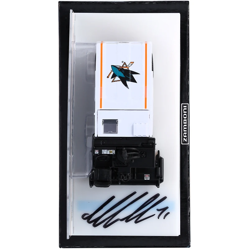 Macklin Celebrini San Jose Sharks Autographed 1:43 Scale Die-Cast Zamboni