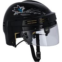 Casque mini noir autographié Macklin Celebrini des Sharks de San Jose