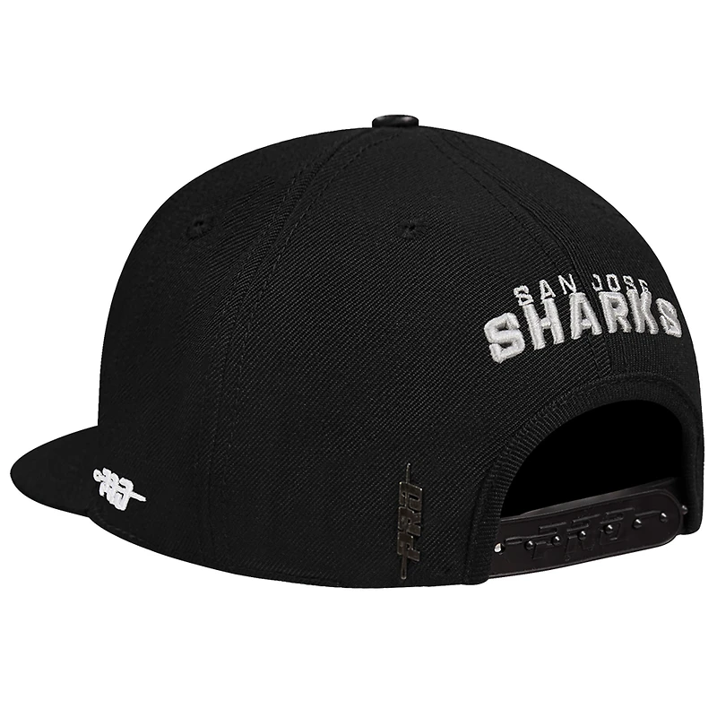 Men's Pro Standard  Cream San Jose Sharks French Terry Snapback Hat