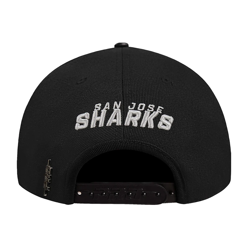 Men's Pro Standard  Cream San Jose Sharks French Terry Snapback Hat