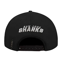 Men's Pro Standard  Cream San Jose Sharks French Terry Snapback Hat