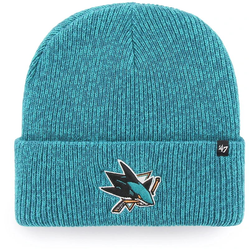 Men's '47 Teal San Jose Sharks Brain Freeze Cuffed Knit Hat