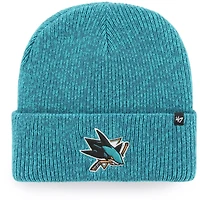 Men's '47 Teal San Jose Sharks Brain Freeze Cuffed Knit Hat