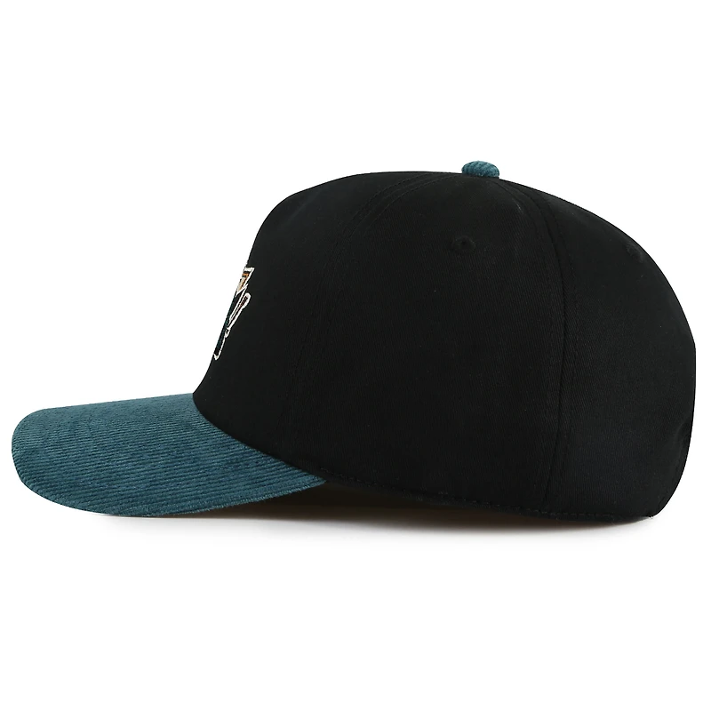 Men's American Needle  Black/Teal San Jose Sharks Burnett Adjustable Hat