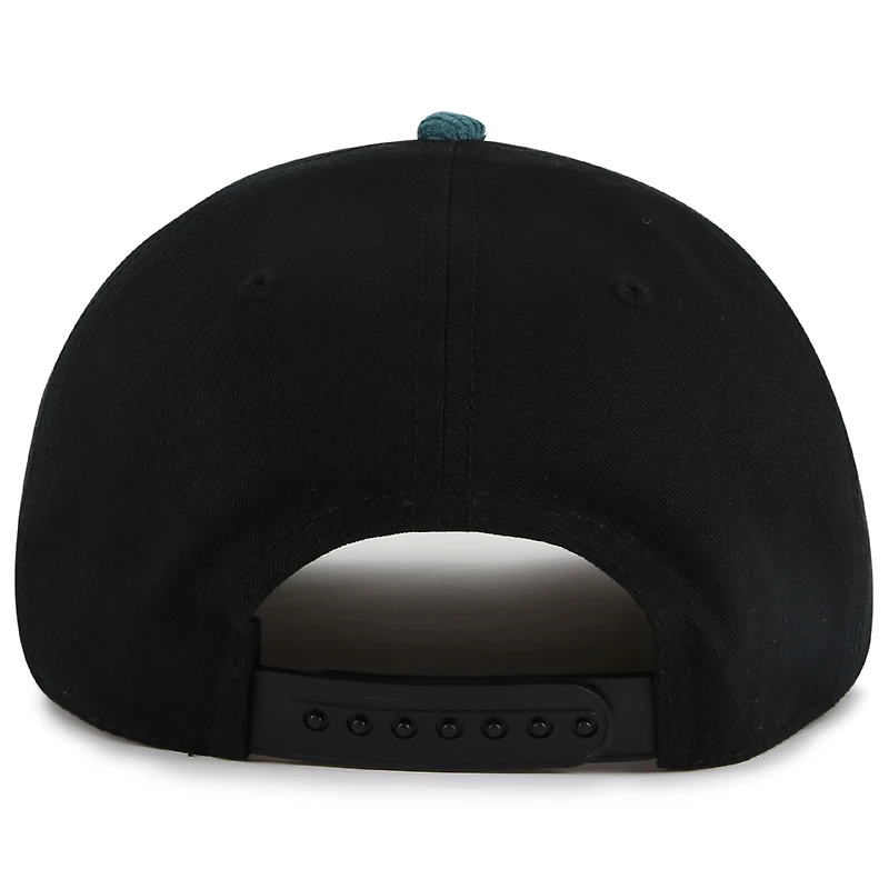 Casquette ajustable Burnett pour homme, motif American Needle, noir/bleu sarcelle, San Jose Sharks