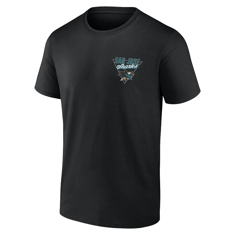 T-shirt noir pour homme des Sharks de San Jose : « Net Slap »