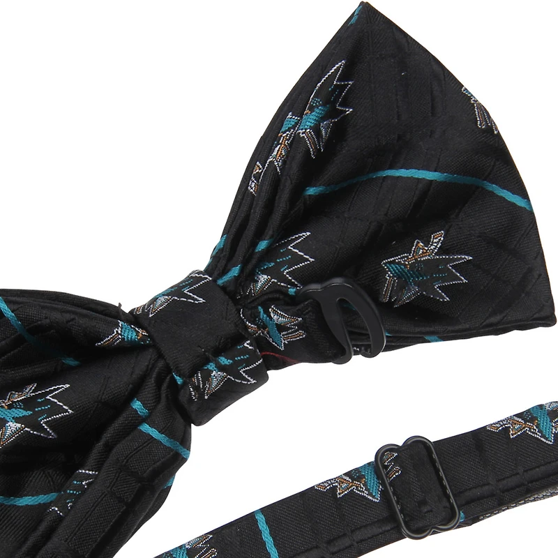 Men's Black San Jose Sharks Oxford Bow Tie