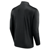 Haut noir à quart de zip Fanatics pour hommes des Sharks San Jose Underdog Mindset