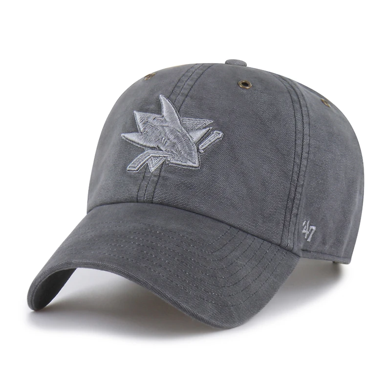 Casquette ajustable Carhartt x '47 Charcoal San Jose Sharks Clean Up pour homme
