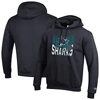 Sweat à capuche Champion noir San Jose Sharks Powerblend pour homme