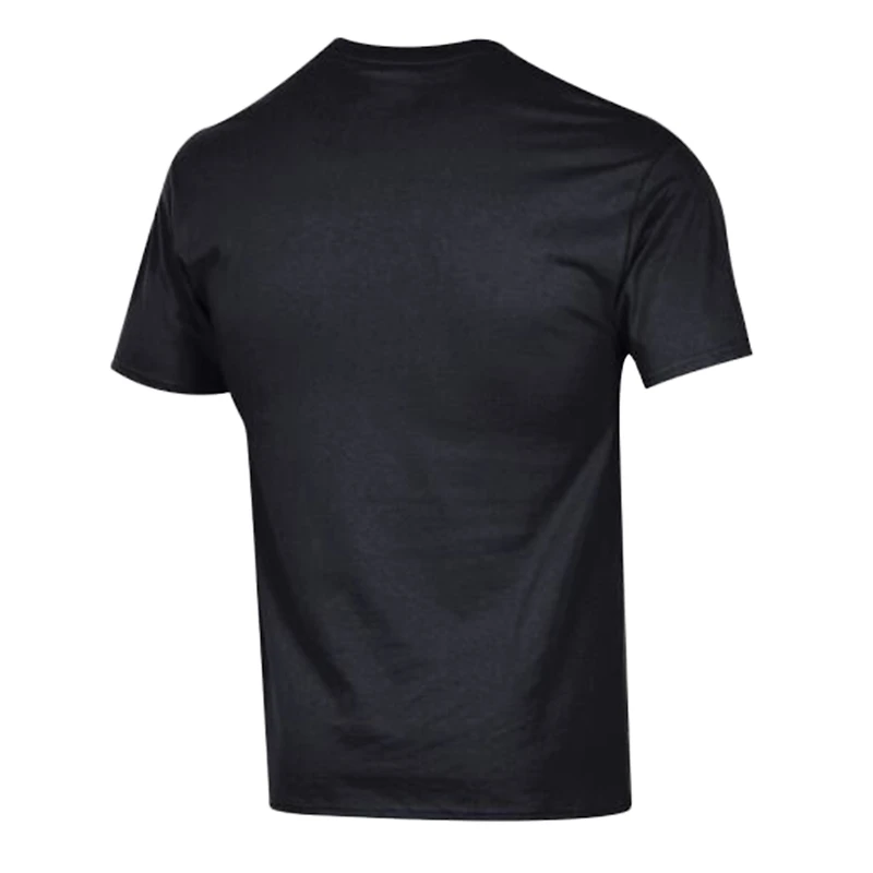 T-shirt Champion noir pour homme avec logo principal des Sharks de San Jose