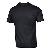 T-shirt Champion noir pour homme avec logo principal des Sharks de San Jose