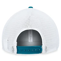 Casquette réglable fondamentale Fanatics pour hommes, noir/blanc, San Jose Sharks