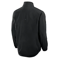 Veste d'entraîneur entièrement zippée authentique Pro Rink des Sharks de San Jose pour hommes Fanatics Black