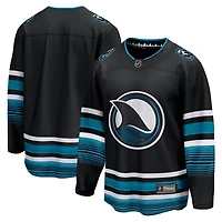 Men's Fanatics Black San Jose Sharks Alternate Breakaway Jersey