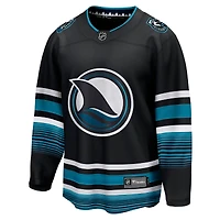 Men's Fanatics Black San Jose Sharks Alternate Breakaway Jersey