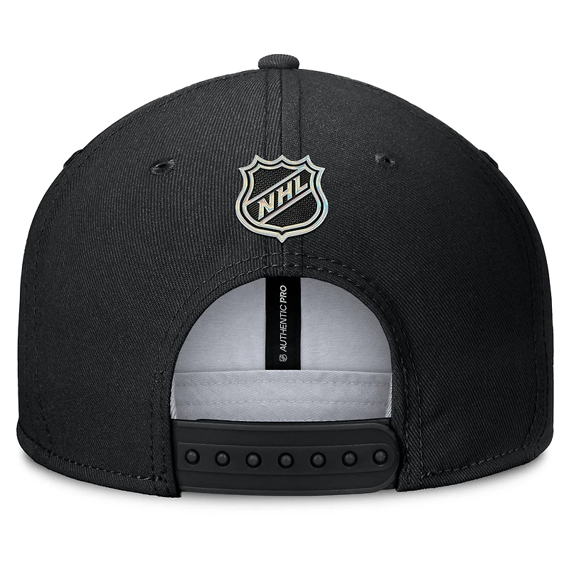 Men's Fanatics Black San Jose Sharks Authentic Pro Alternate Jersey Snapback Hat
