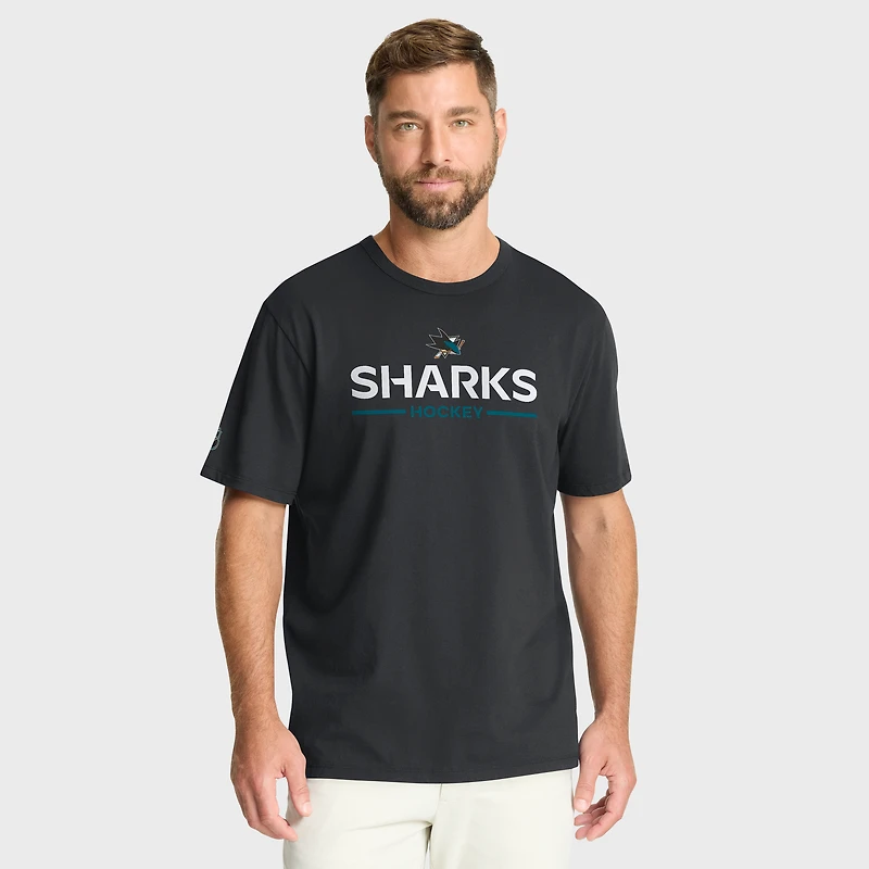 Men's Fanatics Black San Jose Sharks Authentic Pro Primary T-Shirt