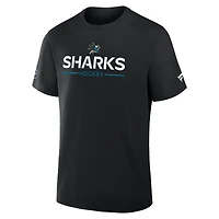 Men's Fanatics Black San Jose Sharks Authentic Pro Primary T-Shirt