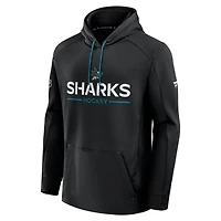 Sweat à capuche authentique Pro Rink des Sharks de San Jose pour homme, noir, Fanatics