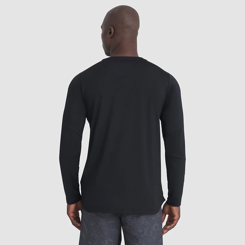 T-shirt à manches longues Fanatics noir authentique des Sharks de San Jose pour homme