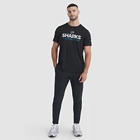 T-shirt technique authentique Pro Rink des Sharks de San Jose pour homme, noir, Fanatics