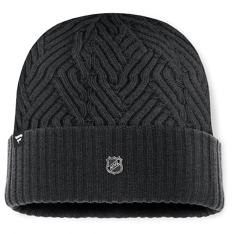Men's Fanatics Black San Jose Sharks Authentic Pro Road Cuffed Knit Hat