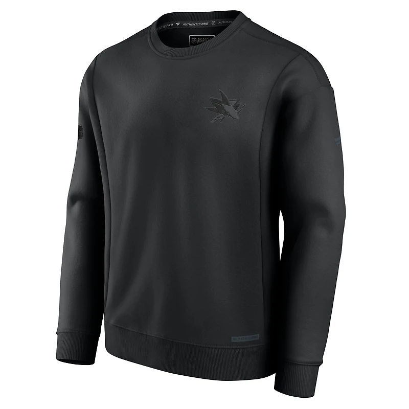 Sweat-shirt polaire authentique Fanatics noir San Jose Sharks pour homme