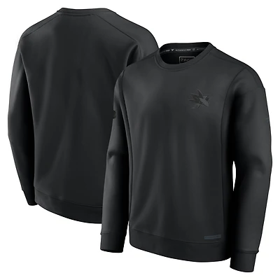 Sweat-shirt polaire authentique Fanatics noir San Jose Sharks pour homme