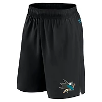 Men's Fanatics  Black San Jose Sharks Authentic Pro Tech Shorts