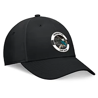 Casquette flexible noire San Jose Sharks Authentic Pro Training Camp Fanatics pour hommes