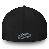 Men's Fanatics Black San Jose Sharks Core Elevated Speed Flex Hat