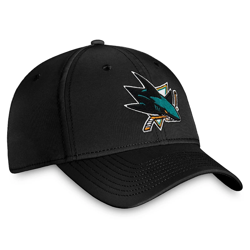 Men's Fanatics Black San Jose Sharks Core Primary Logo Flex Hat