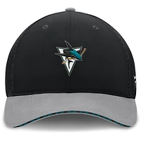 Men's Fanatics Black San Jose Sharks Fundamentals Span Flex Hat