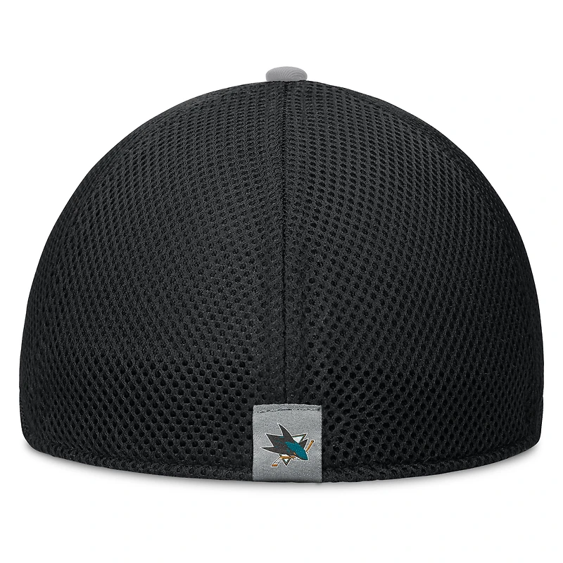 Men's Fanatics Black San Jose Sharks Fundamentals Span Flex Hat