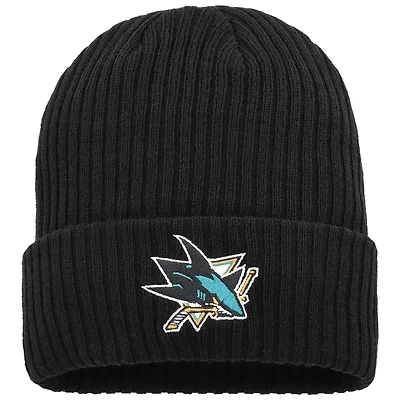 Men's Fanatics  Black San Jose Sharks Logo Cuffed Knit Hat