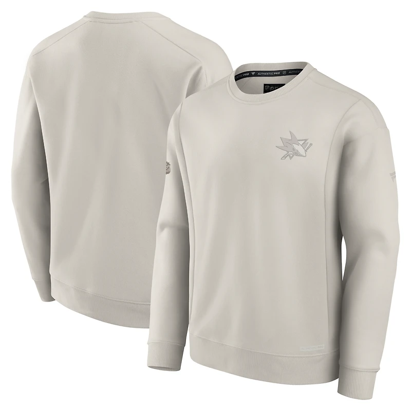 Sweat-shirt polaire authentique Fanatics gris San Jose Sharks pour homme