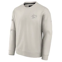 Sweat-shirt polaire authentique Fanatics gris San Jose Sharks pour homme
