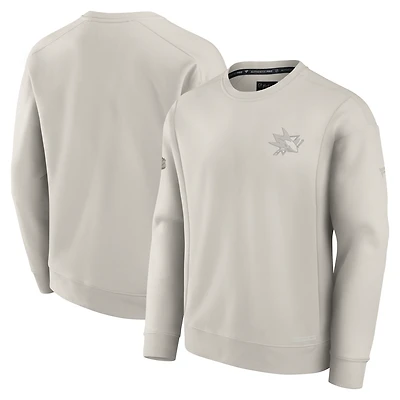Sweat-shirt polaire authentique Fanatics gris San Jose Sharks pour homme