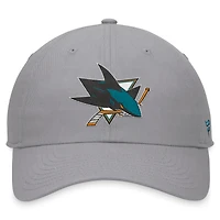Men's Fanatics Gray San Jose Sharks Extra Time Adjustable Hat