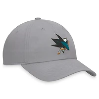 Men's Fanatics Gray San Jose Sharks Extra Time Adjustable Hat
