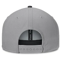 Men's Fanatics Gray San Jose Sharks Fundamentals Duo Split Logo Snapback Hat