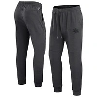 Pantalon de survêtement authentique Pro Road Jogger Fanatics Heather Charcoal pour hommes, San Jose Sharks
