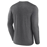 Men's Fanatics Heather Charcoal San Jose Sharks Special Edition 2.0 Scoring Chance Long Sleeve T-Shirt