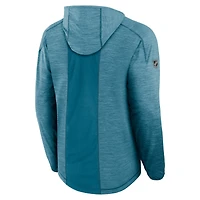 Sweat à capuche authentique Pro Rink pour homme Fanatics Heather Teal des Sharks de San Jose