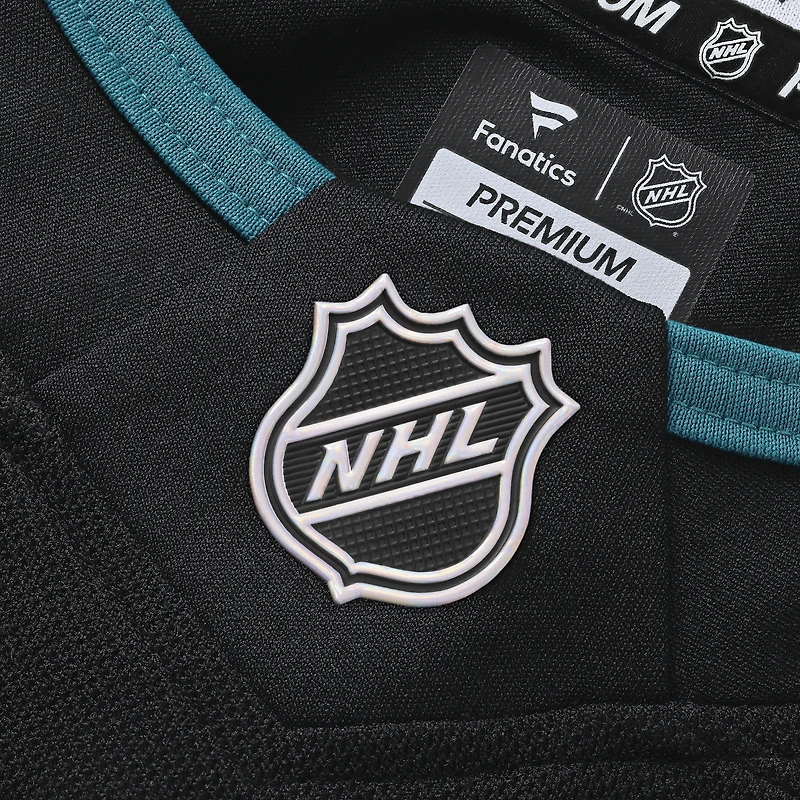 Maillot de qualité supérieure alternatif noir Logan Couture des Sharks San Jose pour hommes