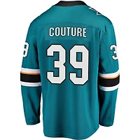 Men's Fanatics Logan Couture Teal San Jose Sharks  Breakaway Jersey