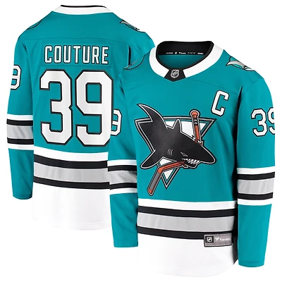 Maillot Fanatics Logan Couture Teal Breakaway des Sharks de San Jose pour homme