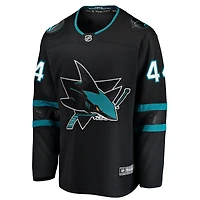 Maillot de joueur Premier Breakaway des Sharks San Jose Fanatics Marc-Edouard Vlasic noir pour hommes